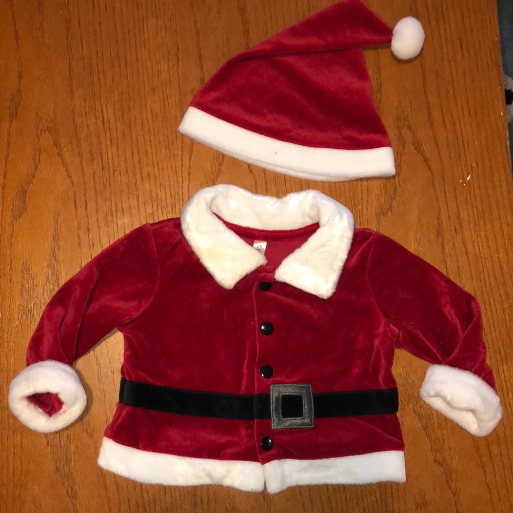 2 piece Velvet Cherokee Santa set